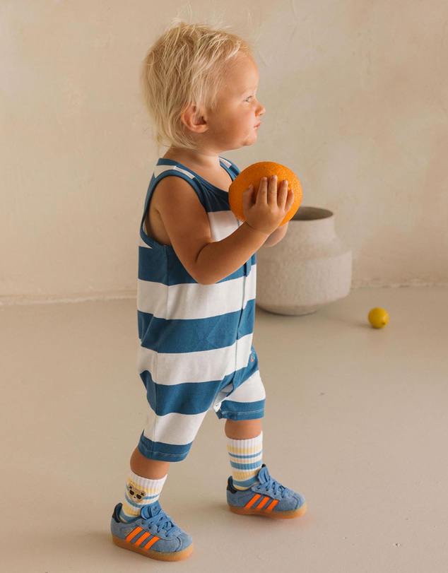Huxbaby - Beach Club Hux Block Stripe Romper - Babies