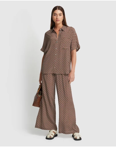 Oxford - Jasmine Zigzag Short Sleeve Shirt