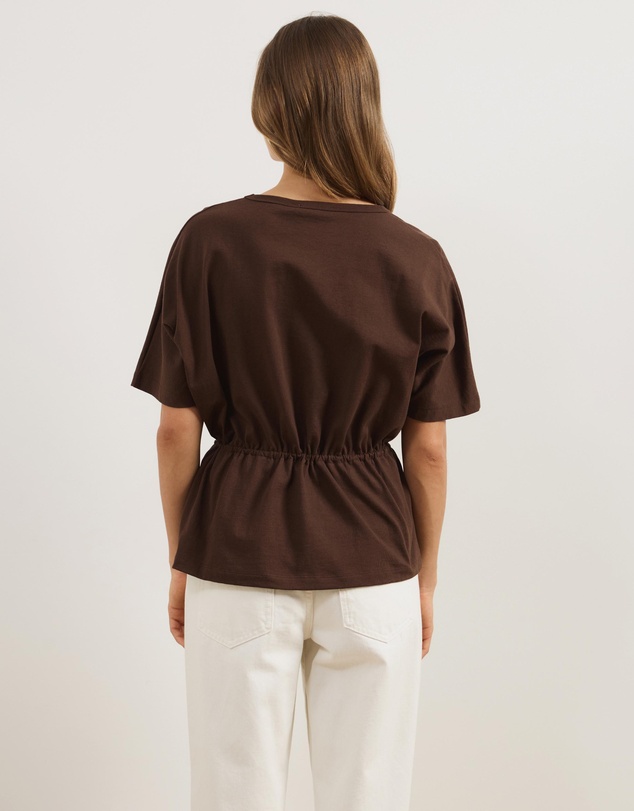 Atmos&Here - Hallie Cinched Tie Waist Tee