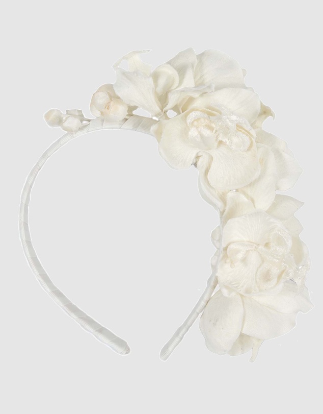Max Alexander - Cream Orchid Flower Fascinator