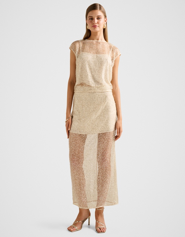 Forever New - Gianna Embellished Midi Skirt