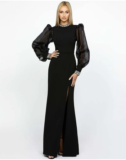Bariano - Winnie Sheer Sleeve Gown