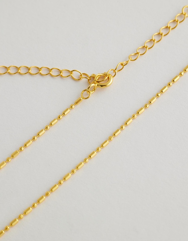 SAINT VALENTINE - Dash Dot Chain Necklace - Gold