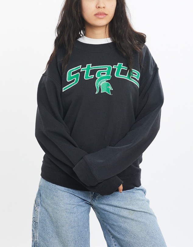 Vintage by The Real Deal - Pre Loved - Vintage 90s NCAA Michigan State Spartans Sweatshirt