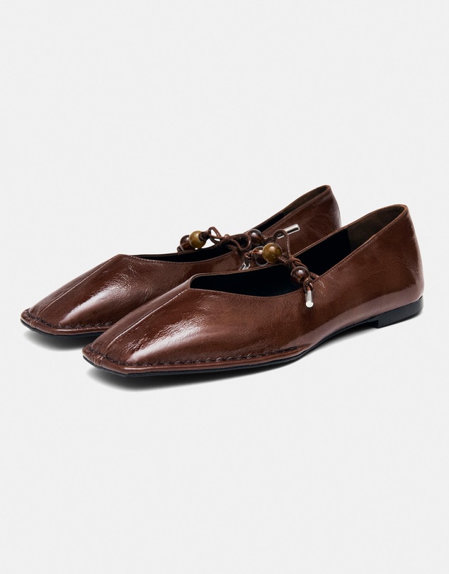 Alohas - Sway Leather Ballet Flats - Women's