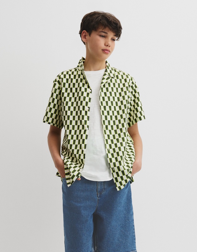 Country Road - Teen Short Sleeve Geometric Print Shirt
