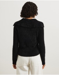 Atmos&Here - Adella V-Neck Polo Cardigan