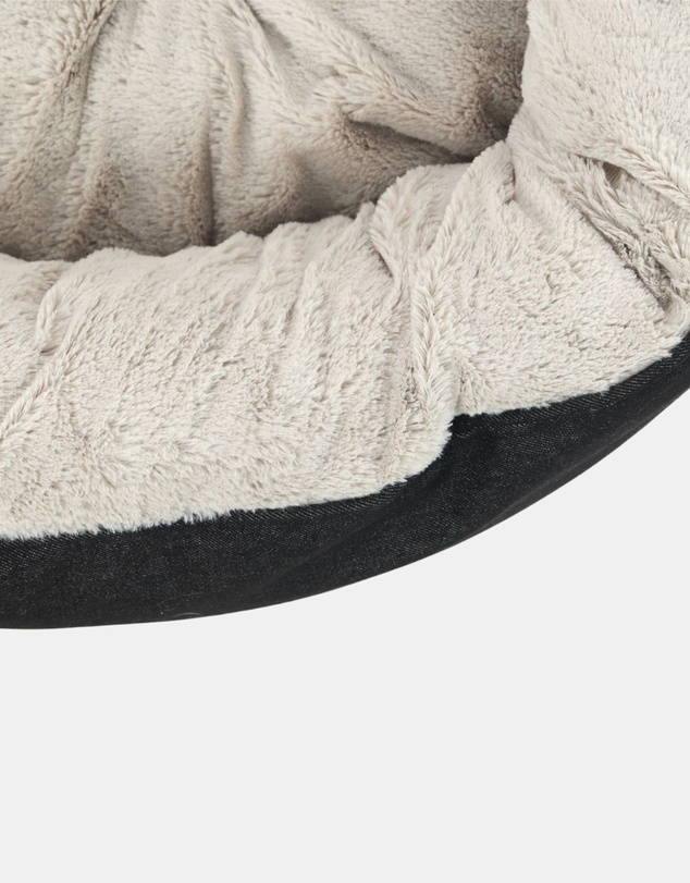 Mog & Bone - 4 Seasons Reversible Circular Dog Bed - Black Denim