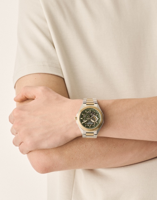 Aston Martin - TKS 42mm Bertelli Green Two Tone Steel Bracelet Watch
