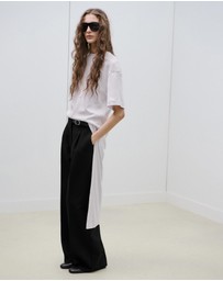 M.N.G - Belt Straight-Fit Trousers