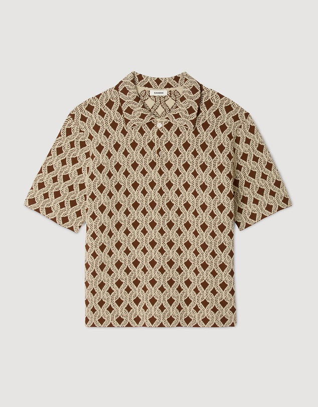Sandro - Terry Rope Shirt Cardigan