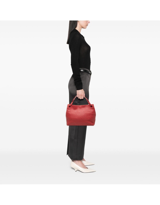 Pre-Loved by Azura Reborn - Pre-Loved Medium Nappa Intrecciato Garda Tote