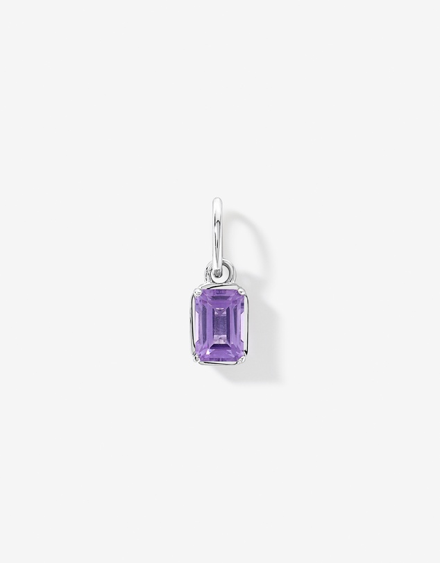 Michael Hill - Emerald-Cut Amethyst Pendant in Sterling Silver