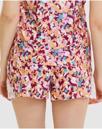 Sans Complexe - Suzan Fantaisy Floral Print Pyjama Short With Lace