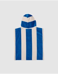 Crywolf - HOODED TOWEL Deep Sea Stripe