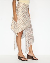 Dazie - Rush Hour Asymmetric Hem Skirt