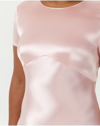 Third Form - Satin Bias Maxi Tee Dress