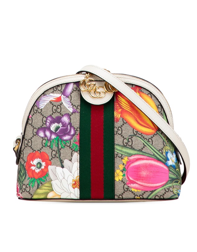Pre-Loved by Azura Reborn - Pre-Loved Small GG Supreme Flora Ophidia Dome Crossbody