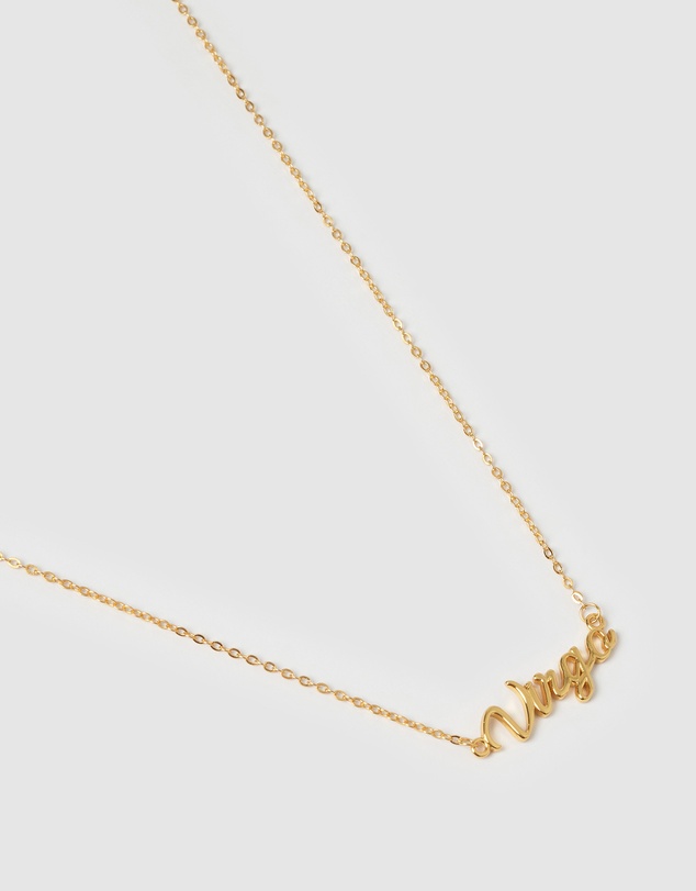Izoa - Virgo Written Star Sign Necklace