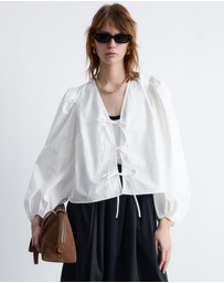 & Other Stories - Tie-Front Blouse