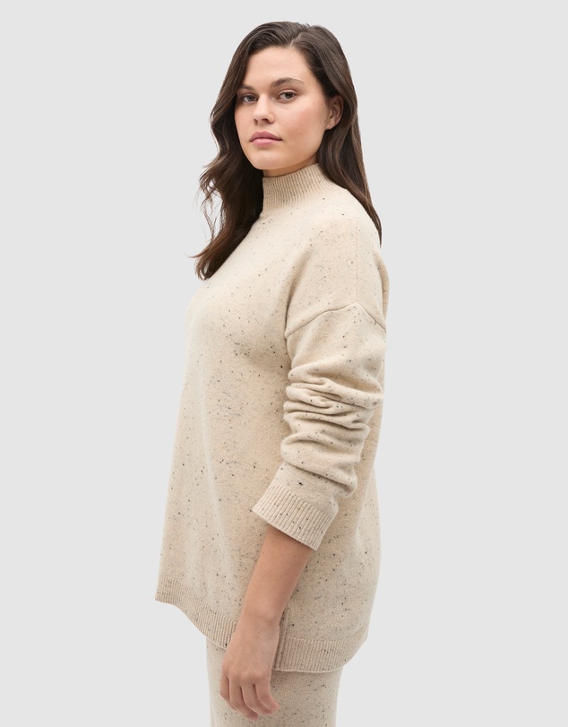 Seed Heritage - Fleck Mock Neck Slouch Knit