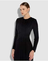 Montique - Zoe Metallic Knit Gown
