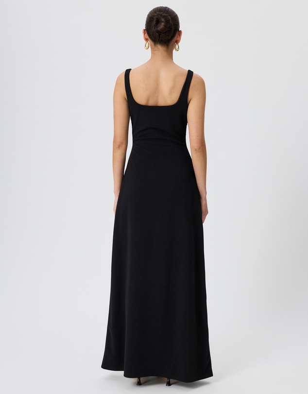 Tussah - Celine Square Neck Midi Dress With Side Ruching