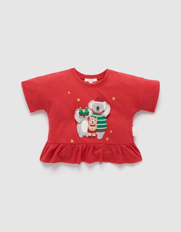 Purebaby - Christmas Together Tee-Kids-Babies