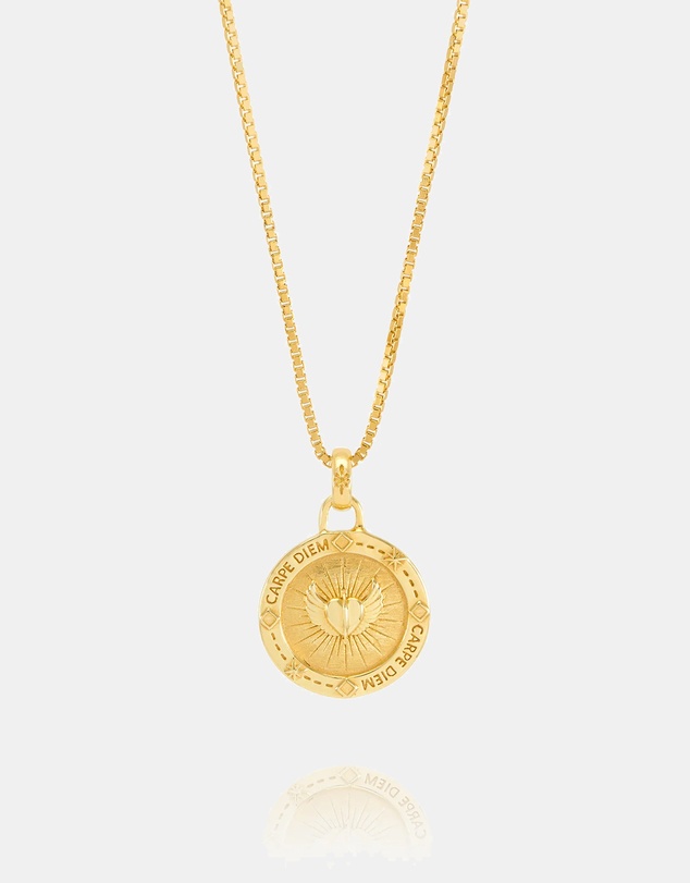 Rachel Jackson - Carpe Diem Token of Love Necklace Gold