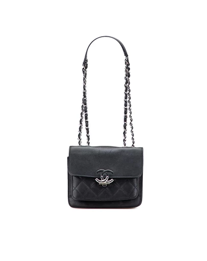 Pre-Loved by Azura Reborn - Pre-Loved Small Quilted Goatskin CC Box Flap