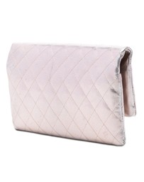Pre-Loved by Azura Reborn - Pre-Loved Quilted Calfskin Pixel Effect Beauty Foldover Clutch