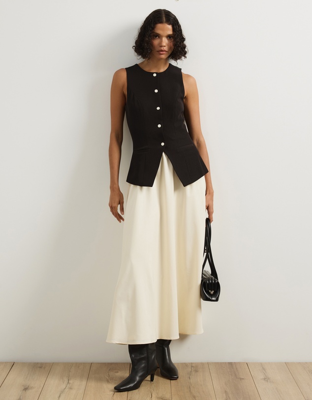 Atmos&Here - Brianna Waistcoat Midi Dress