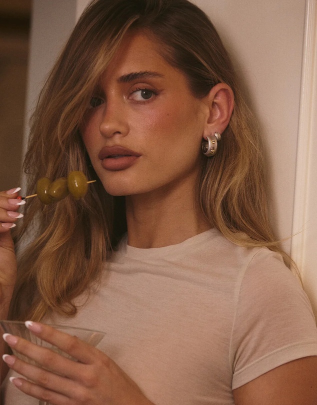 Luv Aj - The Pave Georgia Ridged Hoops