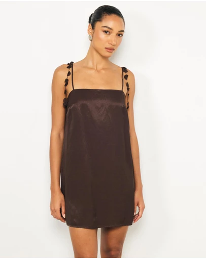 AERE - Ilaria Floral Mini Shift Dress