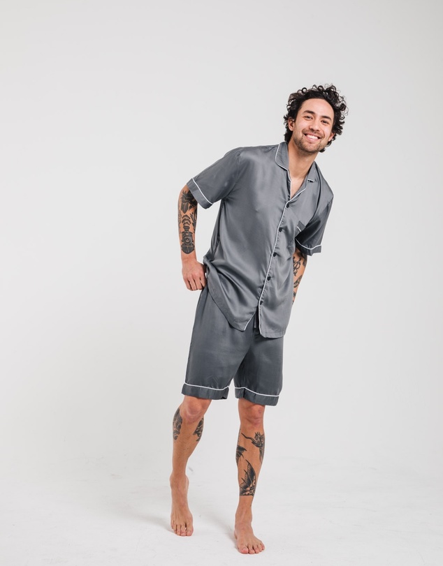 Ettitude - Sateen Short Sleeve PJ Shirt