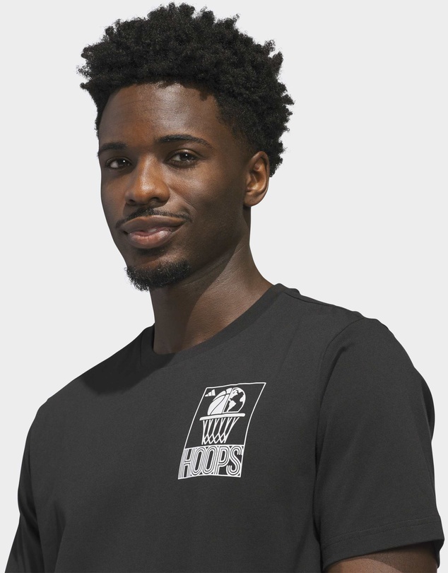adidas Performance - World Wide Hoops Graphic T-Shirt Mens