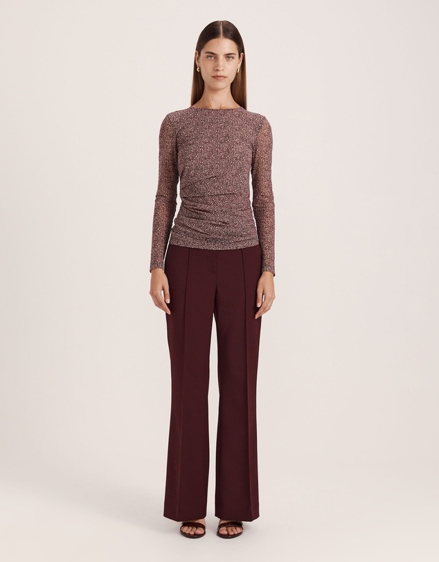 SABA - Ohio High Neck Long Sleeve Mesh Top