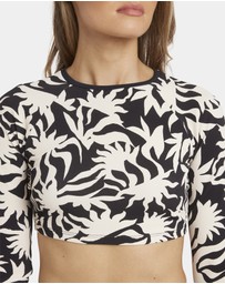 Billabong - Womens By My Side Crop Long Sleeve Rash Vest