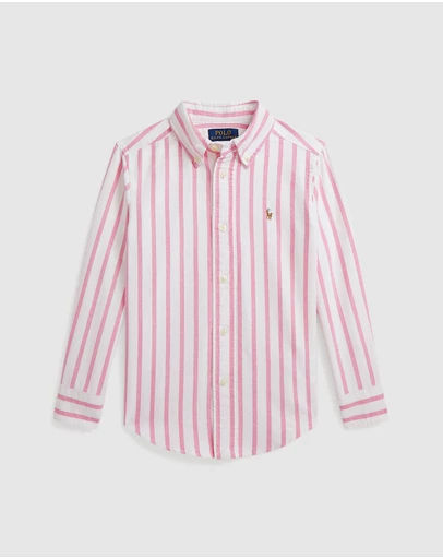Polo Ralph Lauren - Polo Bear Cotton Oxford Shirt - ICONIC EXCLUSIVE - Kids