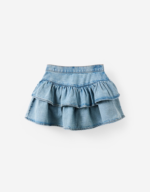 Cotton On Kids - Frill Denim Skirt