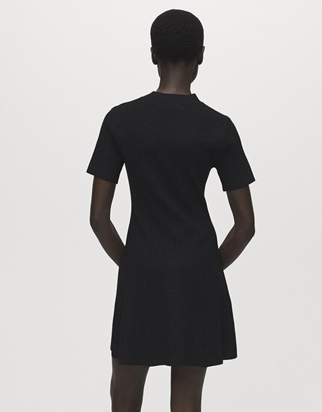 M.N.G - Fine-Knit Flared Dress