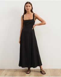 Atmos&Here - Pippa Sleeveless Linen Blend Midi Dress