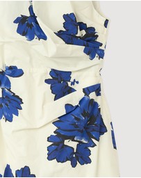 Revibe - Repaired Shona Joy Enya Draped Mini Dress - AU 10