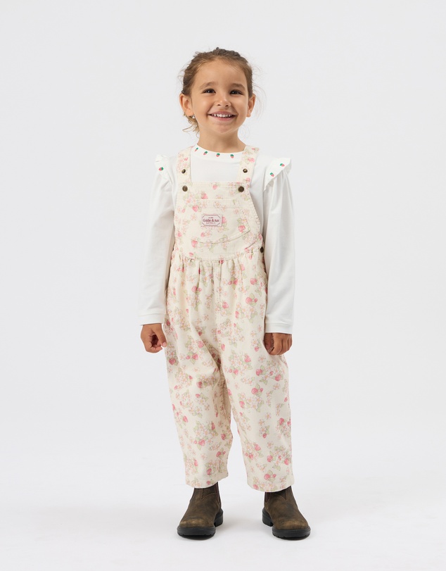 Goldie + Ace - Strawberry Fields Goldie Vintage Overalls - Babies-Kids