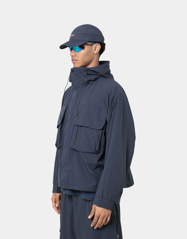 PYRA - CARGO SHELL JACKET- NAVY