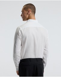 Calibre - Refined Cotton Linen Shirt White