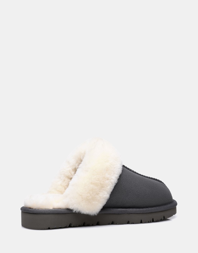 EVERAU - Australian Shepherd Ugg Muffin Slipper Cow Suede Upper House Shoes