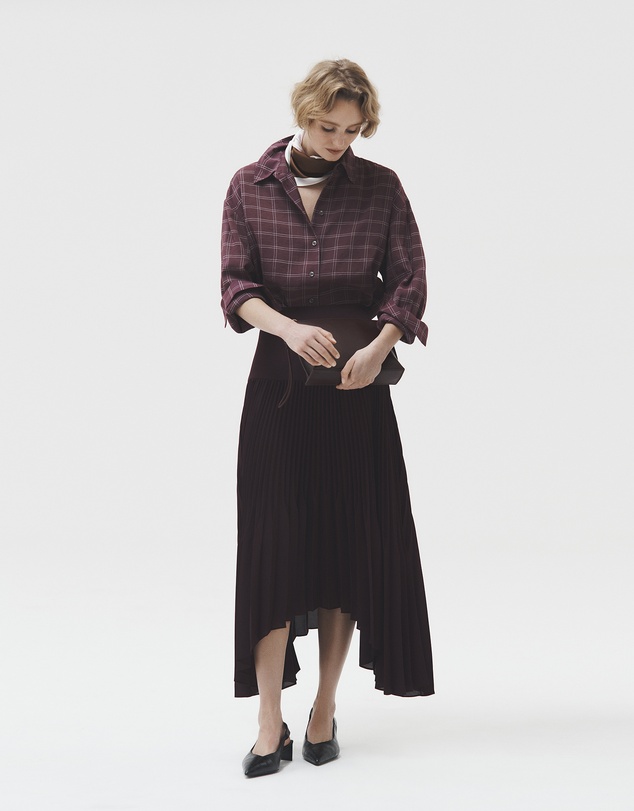 Country Road - Plisse Midi Skirt