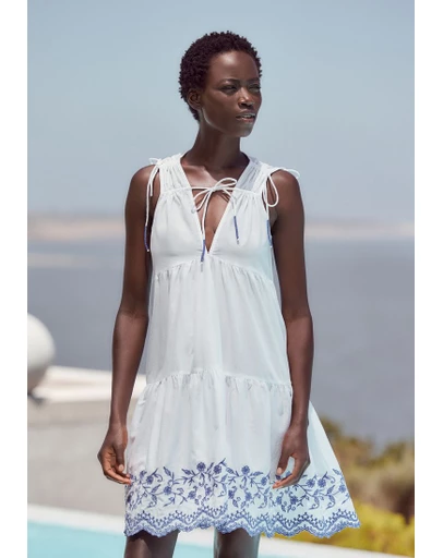 NEXT - Embellished Hem Tiered Mini Dress