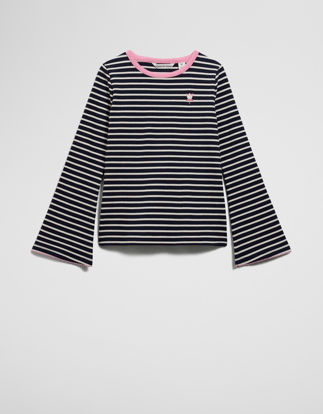 Country Road - Rib Flare Sleeve Top